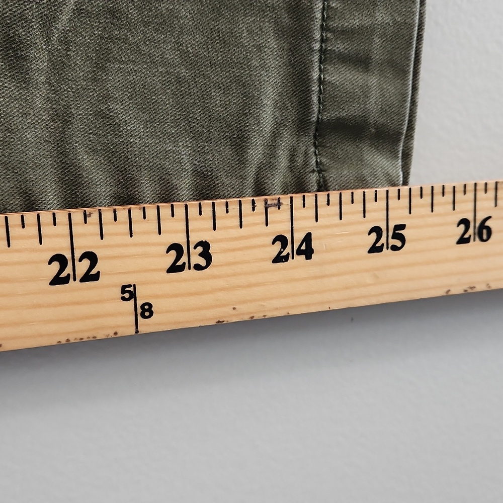 Old Navy Moss Landing Green Pixie Chino Pants Size 10 – High-Rise Skinny Ankle - Picture 7 of 13